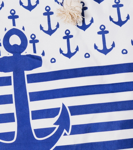 Біло-блакитна пляжна сумка Anchor